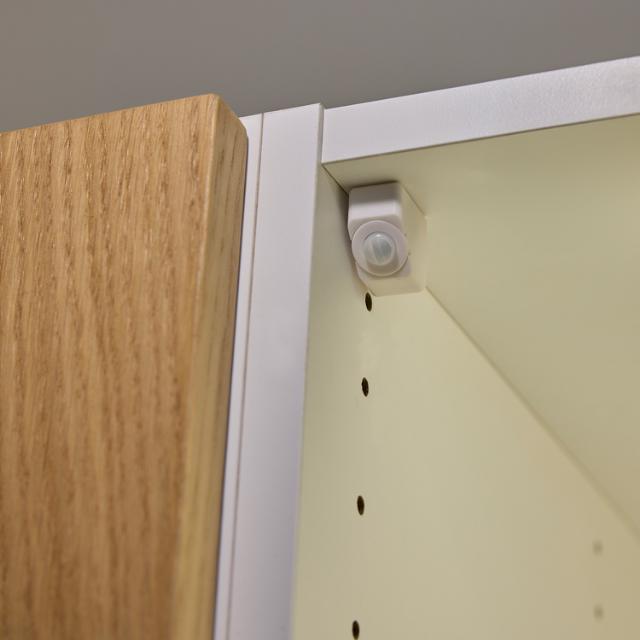 PIR Sensor w/bracket - 1 head White
