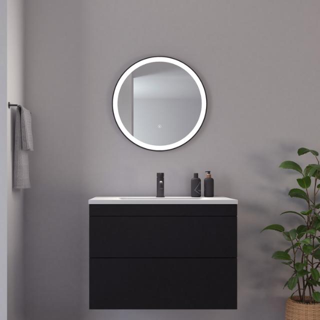 Nyborg mirror Ø600 mm Black