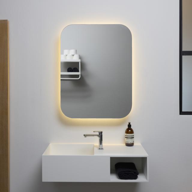 Rounded mirror cabinet 600x800 mm