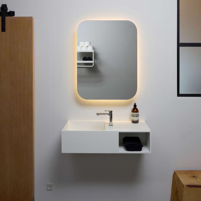 Rounded mirror cabinet 600x800 mm
