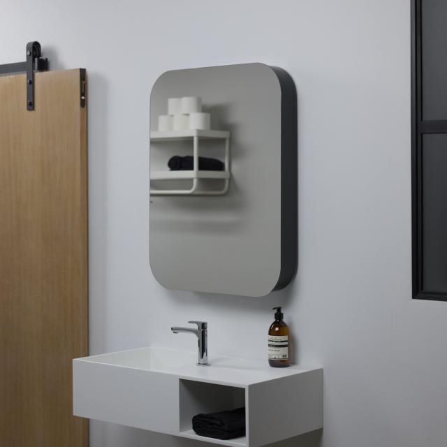 Rounded mirror cabinet 600x800 mm