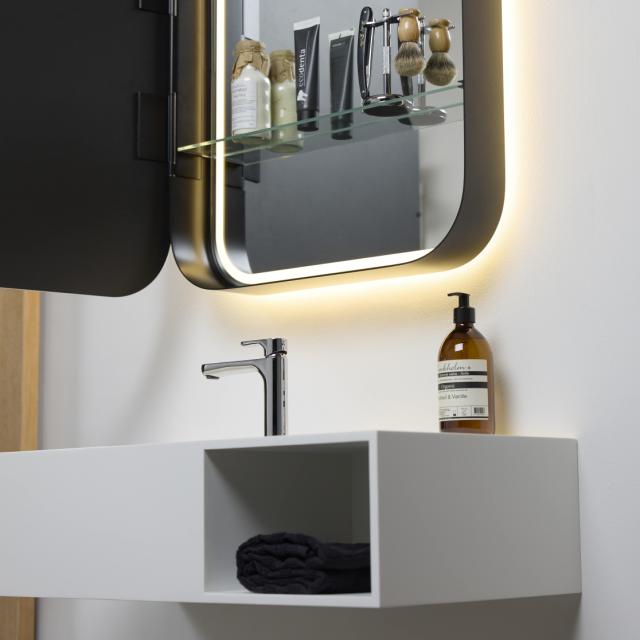 Rounded mirror cabinet 600x800 mm