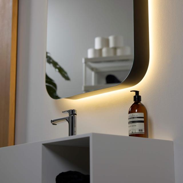 Rounded mirror cabinet 600x800 mm