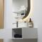 Oval mirror cabinet 500x900 mm