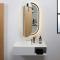 Oval mirror cabinet 500x900 mm