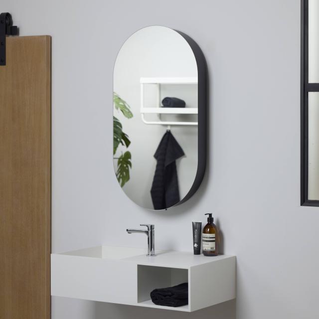 Oval mirror cabinet 500x900 mm