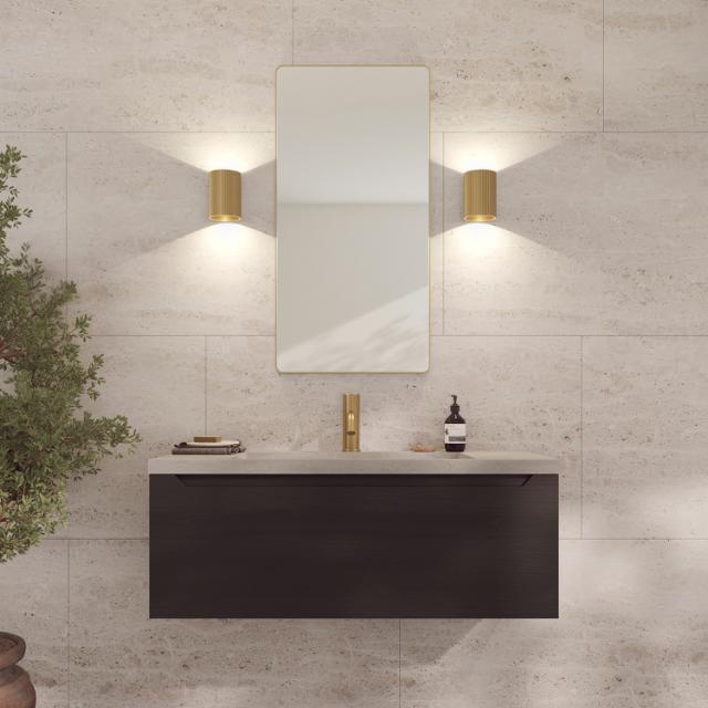 Refine mirror 450x900 mm Brass