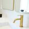 Refine mirror 450x900 mm Brass