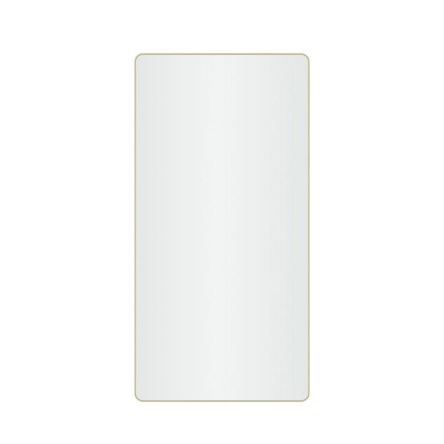 Refine mirror 450x900 mm Brass