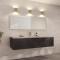 Refine mirror 550x1600 mm Brass