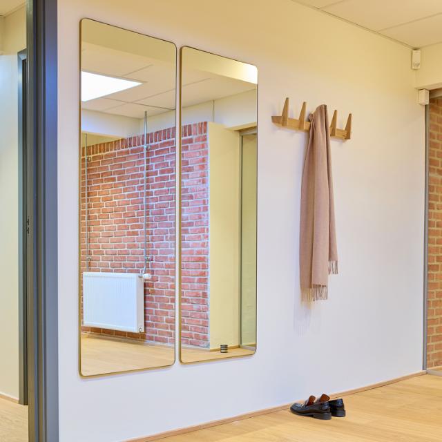 Refine mirror 550x1600 mm Brass