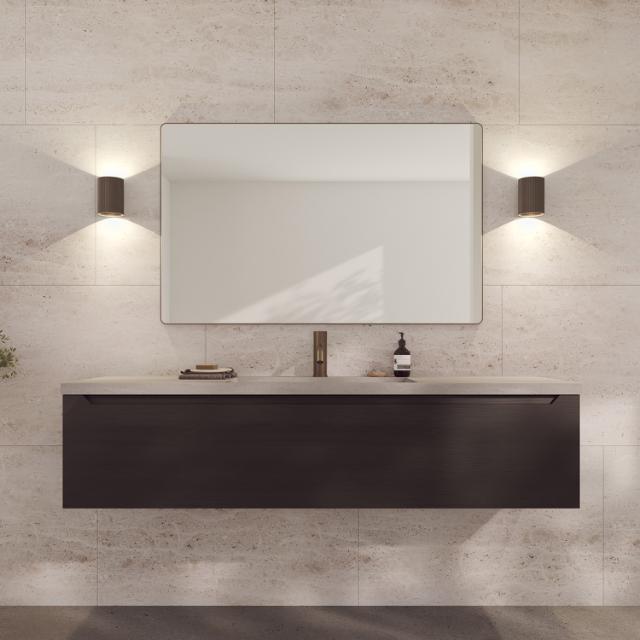 Refine mirror 1200x750 mm Brown brass