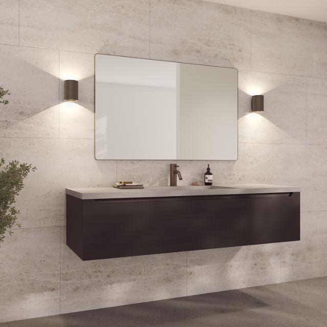 Refine mirror 1200x750 mm Brown brass