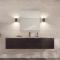 Refine mirror 800x800 mm Brown brass