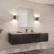 Refine mirror 800x800 mm Brown brass