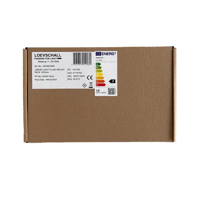 LEDconnect 12V mounting kit Recess 1200 mm